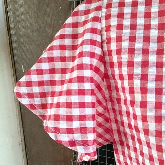 Nwt Red & White Checked Top ( S) - Picture 3 of 5